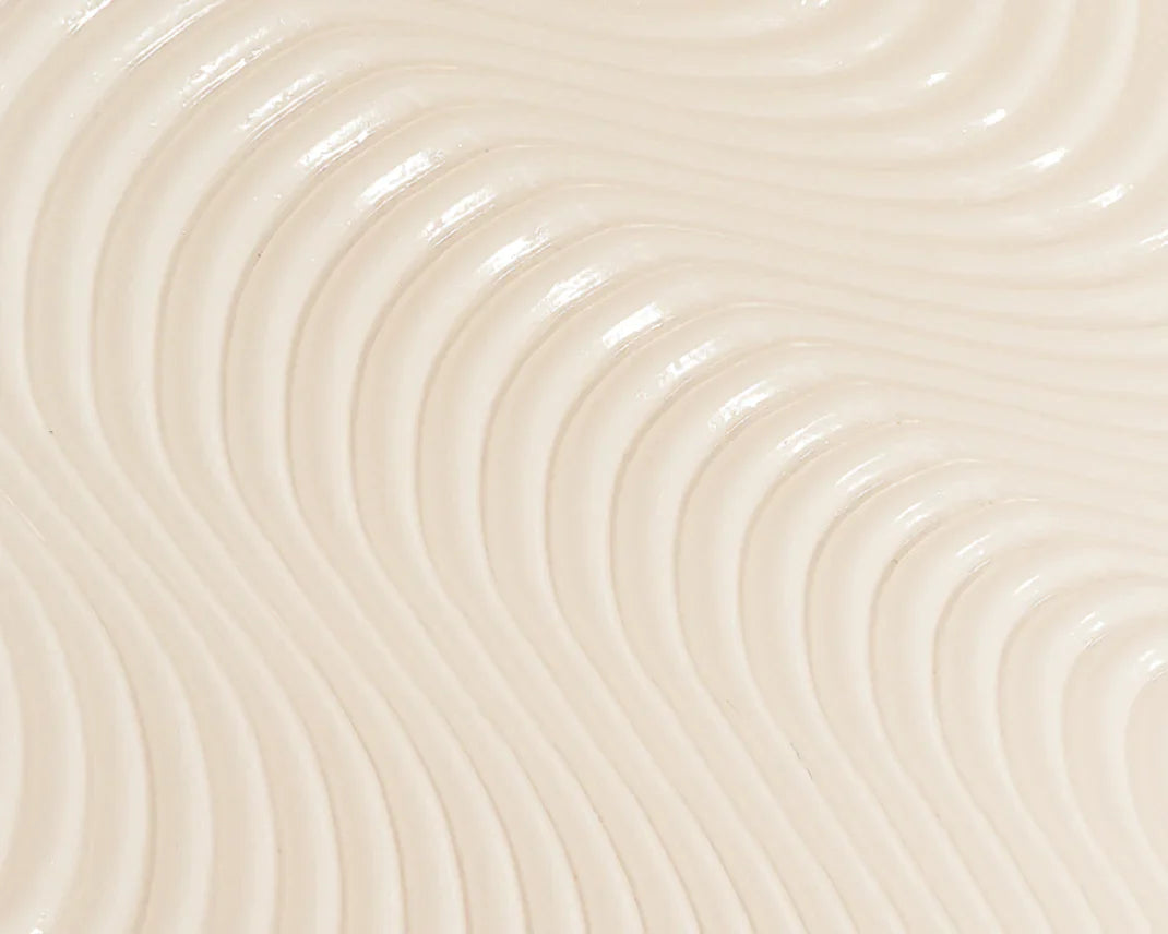 Feather-light, non-greasy cream texture of Better Bloom Reishi Rescue for skin-kind topical relief.